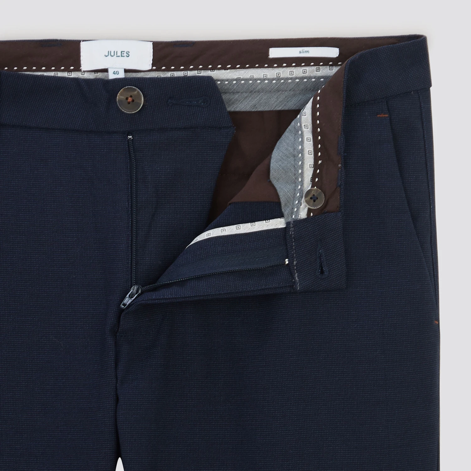 Pantalon Chino Slim Fantaisie Intérieur Gratté 9 Pantalon Chino Slim Fantaisie Intérieur Gratté – Image 9