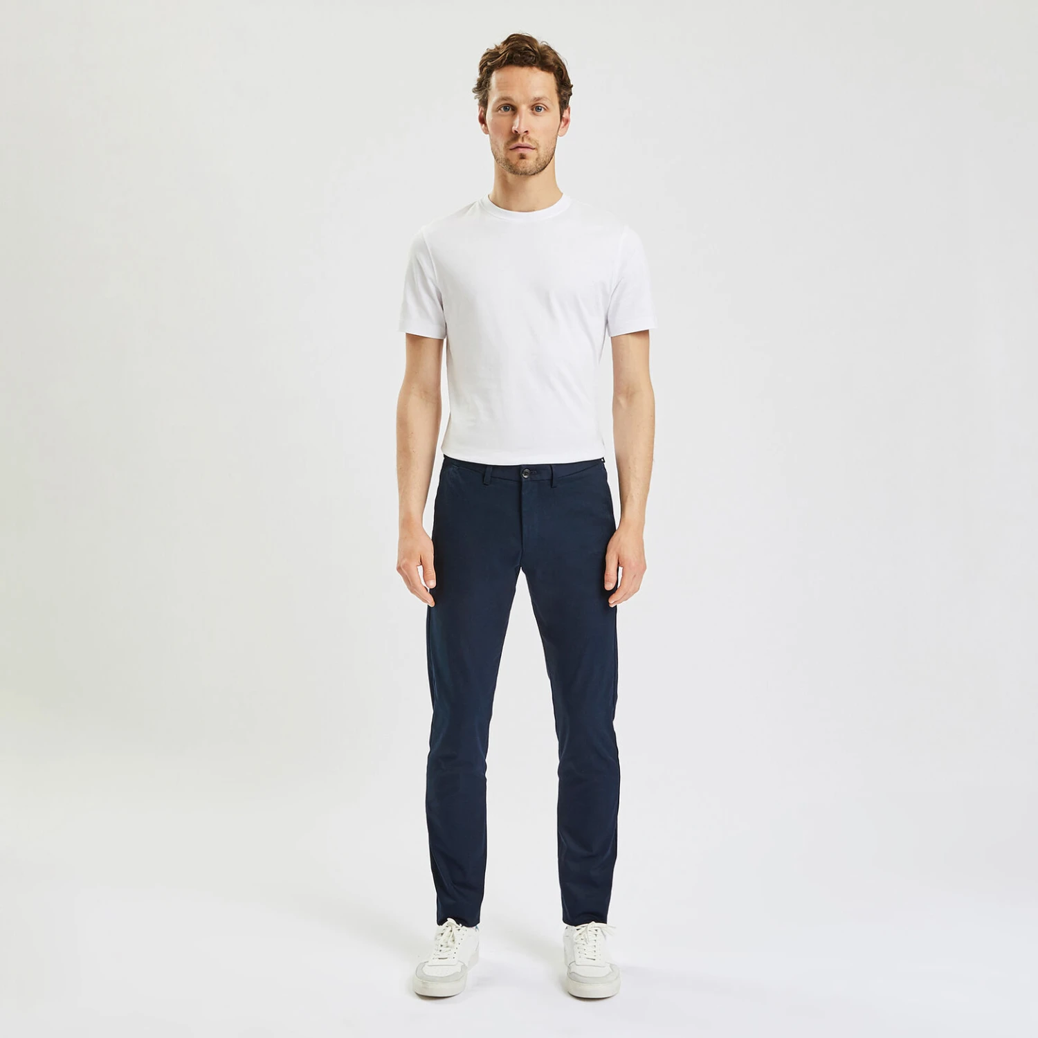 Pantalon Chino Slim Mat En Coton Recyclé 5 Pantalon Chino Slim Mat En Coton Recyclé – Image 5