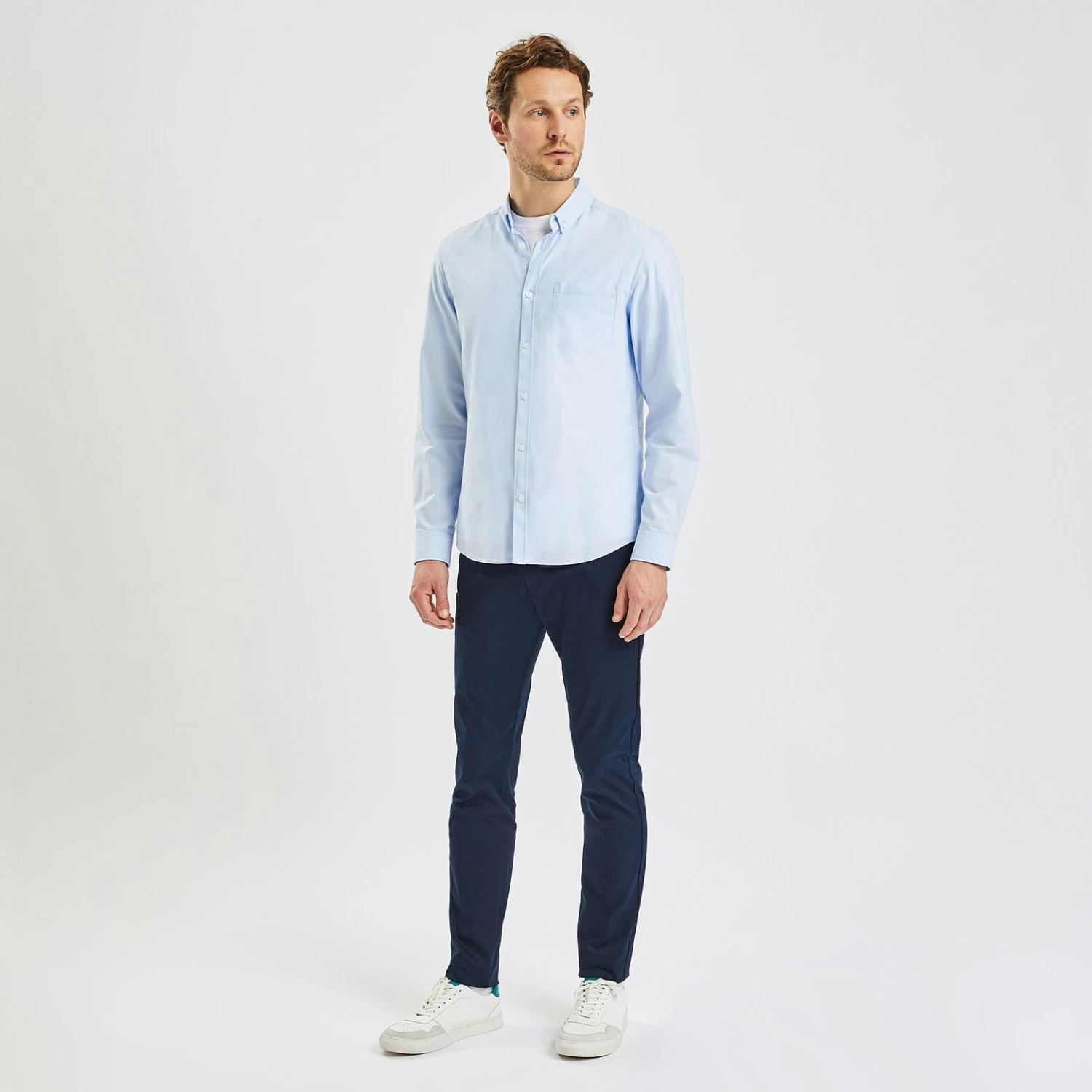 Pantalon Chino Slim Mat En Coton Recyclé 2 Pantalon Chino Slim Mat En Coton Recyclé – Image 2